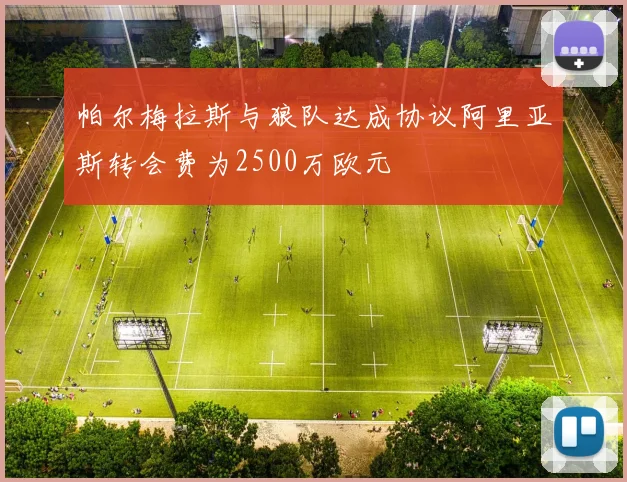 帕尔梅拉斯与狼队达成协议阿里亚斯转会费为2500万欧元